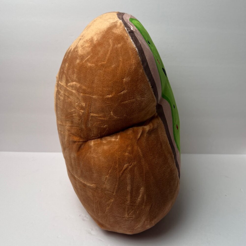 Original Squishmallows 14" Sinclair Avocado Toast Brown Green New with tag - Picture 5 of 6